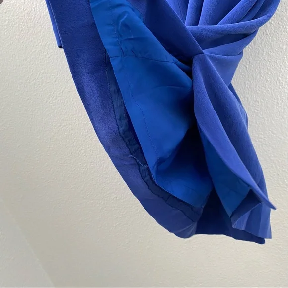 Vintage Silk Blue Dress - Picture 6 of 11